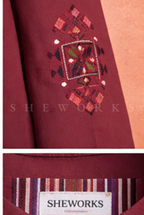 Maroon Heritage Kurta