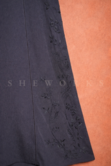Black Tarkashi Embroidered Kurta