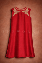 Red Ayesha Kurta
