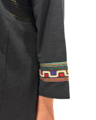 Black Chandni Kurta (Artisanal)