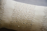 Grey Handwoven, embroidered cushion