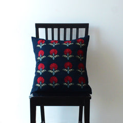 Baagh. Red Bloom. (Blue)