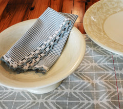Printed hand embelished mat