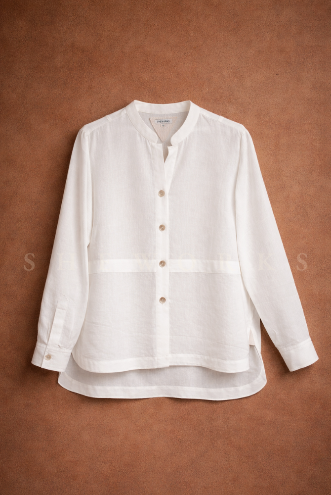 Ivory Button-Down Kurta
