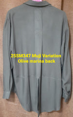 Muji Emb Variation (25SM347) Patt: Muji Variation Olive Marina