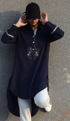 Azul (25sm328) patt wine & dine, navy blue