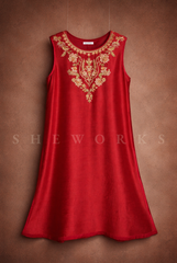 Red Ayesha Kurta