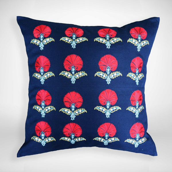 Baagh. Red Bloom. (Blue)